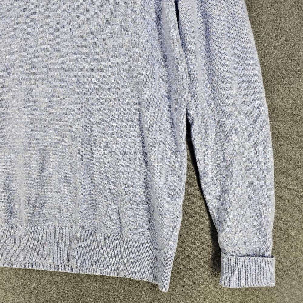 Everlane Sweater Womens Medium Blue Cashmere Crewneck Pullover Long Sleeve Soft - Picture 3 of 8